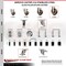 Service Caster 5 Inch 316SS High Temp Glass Filled Nylon 1-1/8 Inch Stem Caster Set Brake SCC SCC-SS316EX20S514-GFNSHT-TLB-118-4 - alternate 3